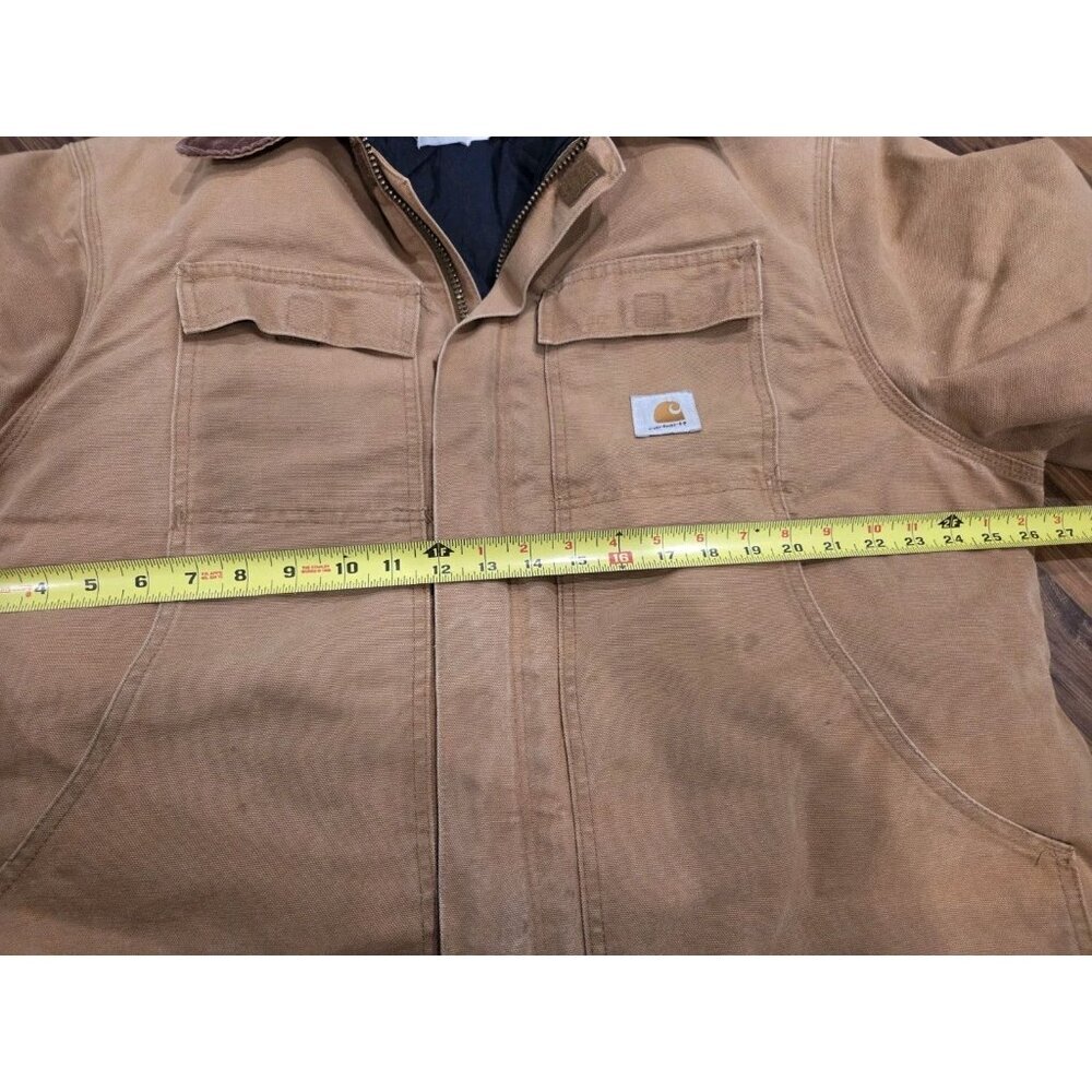 Vtg Carhartt Arctic Duck Canvas Chore Jacket Mens XL Brown Quilted Lined - Picture 13 of 16